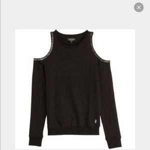 Juicy couture new cold shoulder beaded sweater S